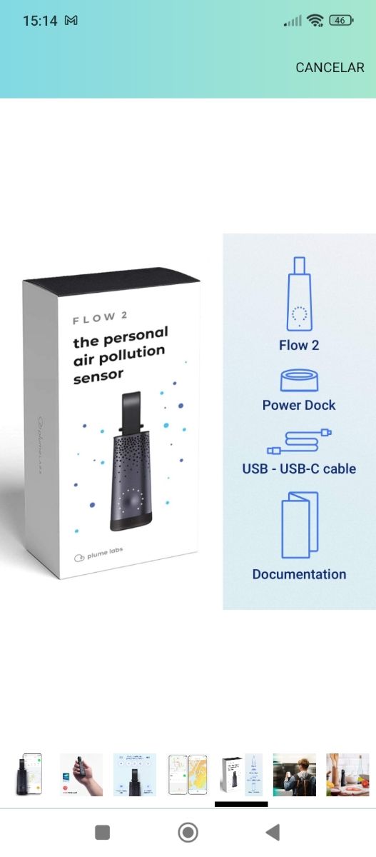 Sensor Flow 2: Sensor de Contaminantes en Aire.