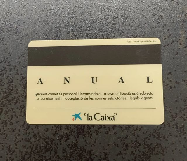 Carnet Socio FC Barcelona 1999 Joan Gaspart