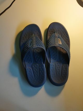 Chanclas Fila azules