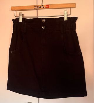 Falda negra - Mini falda