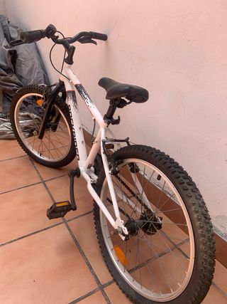 Bicicleta Rockrider 20" blanca