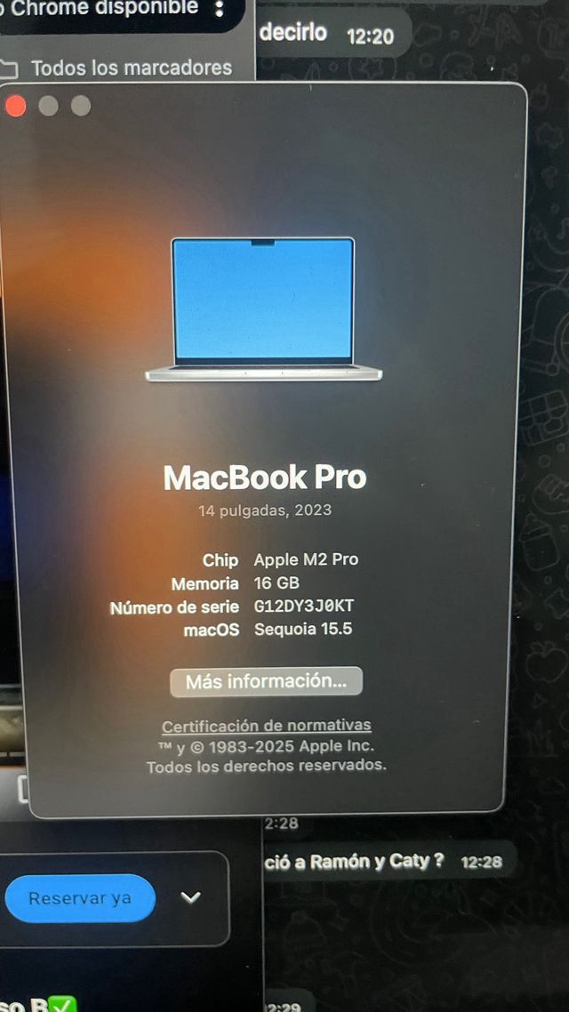 MacBookPro M2 16 RAM