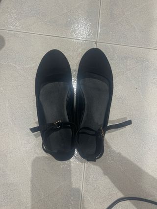 Bailarinas negras con pulsera -talla 37