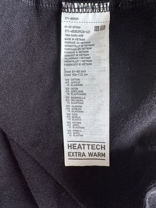 Camiseta térmica Heattech Uniqlo