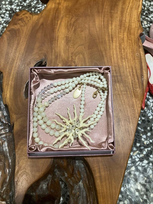 Collar perlas blanco - Joya elegante