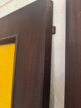 2 Puertas Cristal Amarillo Retro