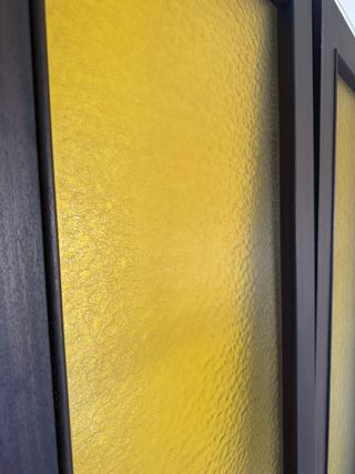2 Puertas Cristal Amarillo Retro