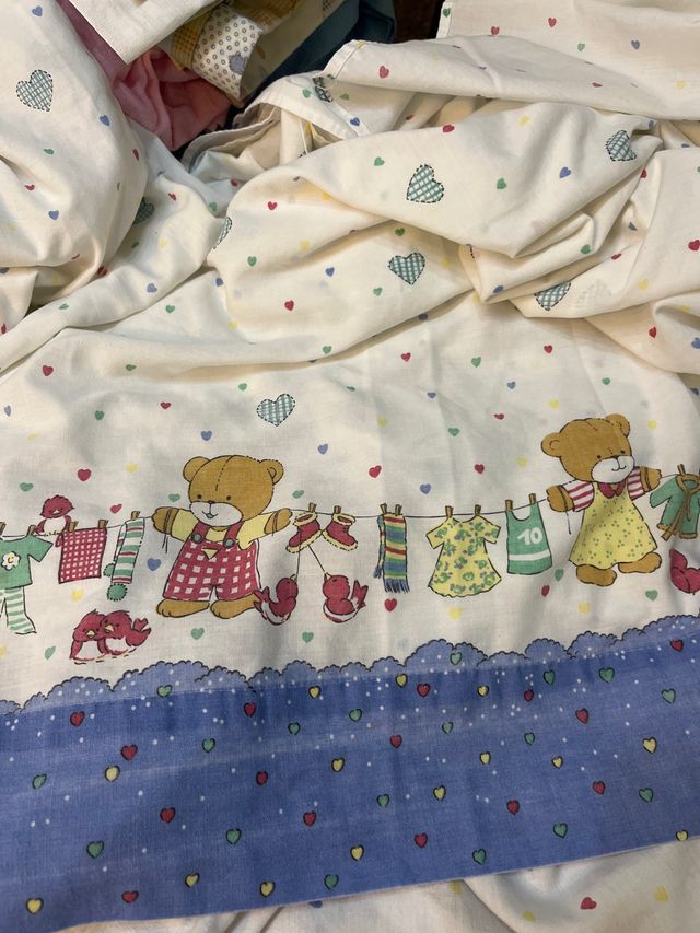 Sábanas infantiles - Ositos y corazones