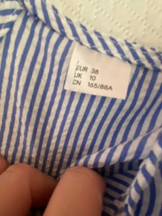 Vestido rayas H&M azul