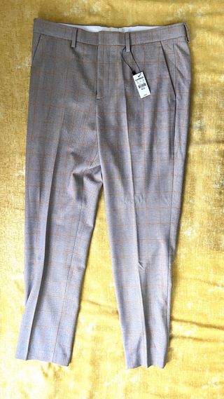 Pantalones vestir Express Gris Marrón W32x32