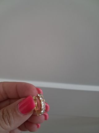 Aros dorados circonitas