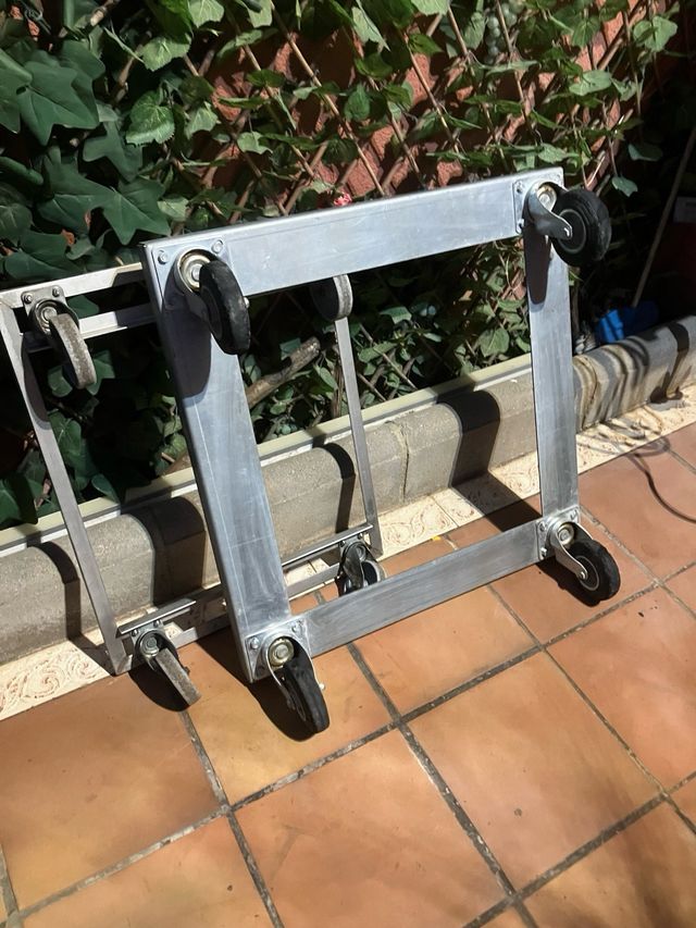 Carrito grande plataforma con ruedas