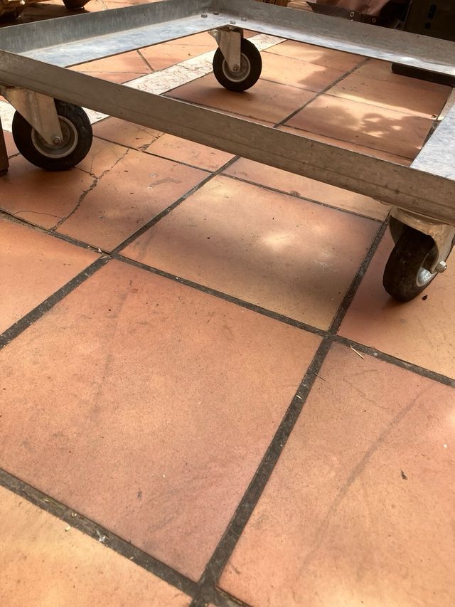 Carrito grande plataforma con ruedas