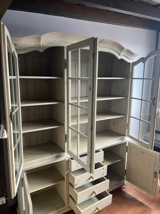Vitrina madera clasica- Mueble expositor