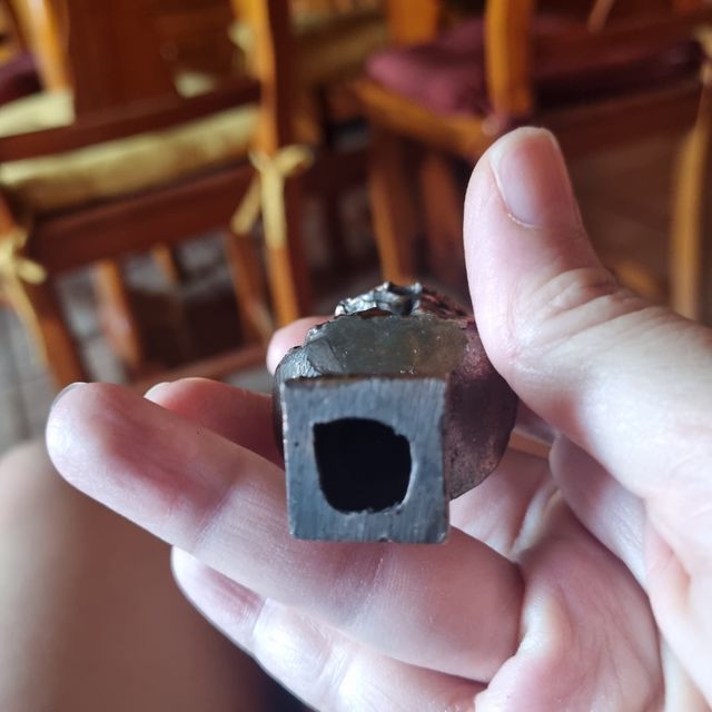 Busto Jesucristo metal antiguo