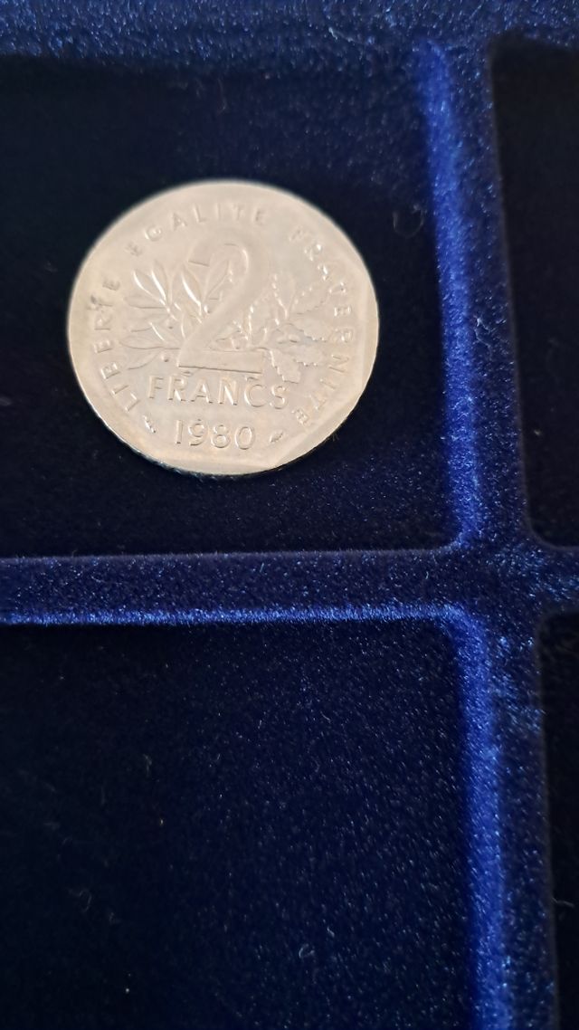 Moeda 2 Francos Franceses 1980