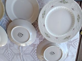 12 Platos Santa Clara Porcelana