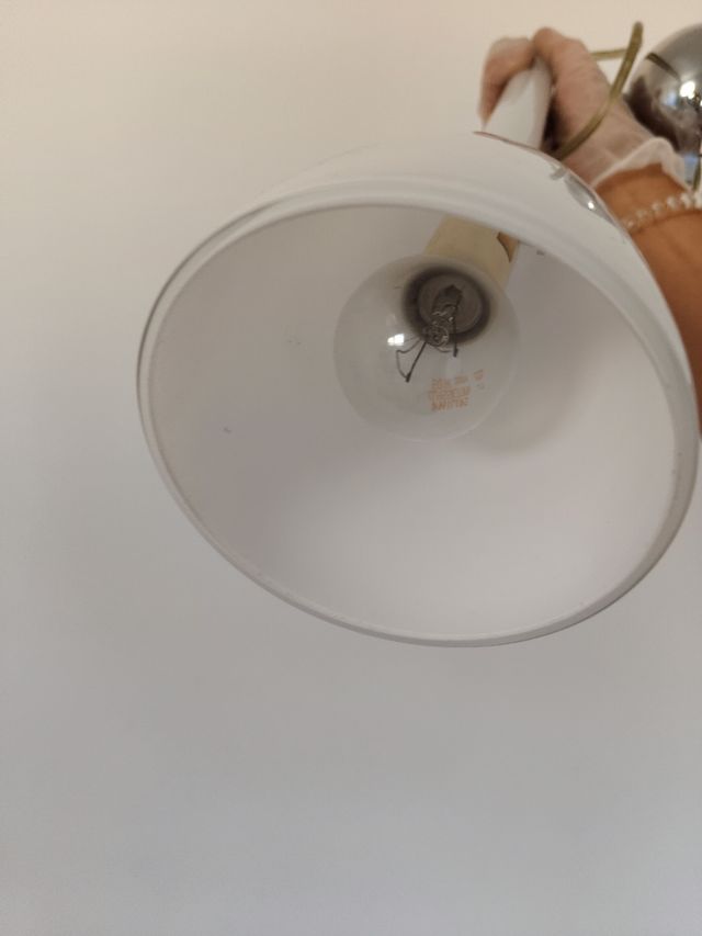 4 Lámparas colgante cristal blanco de techo