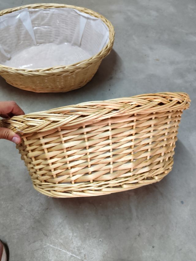 3 Cestos mimbre
