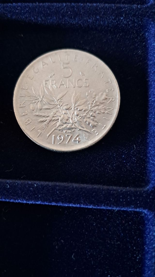 Moeda 5 Francos França 1974