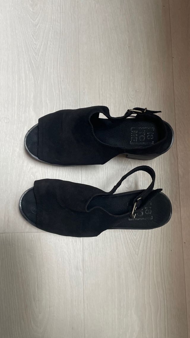Sandalias plataforma negras - Talla 40