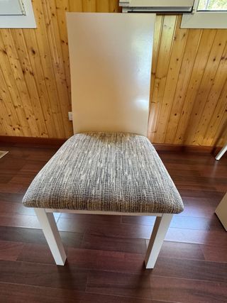 Mesa comedor blanca + 6 sillas