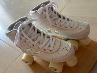 Oxelo:patines con protectores rodillas, manos y co