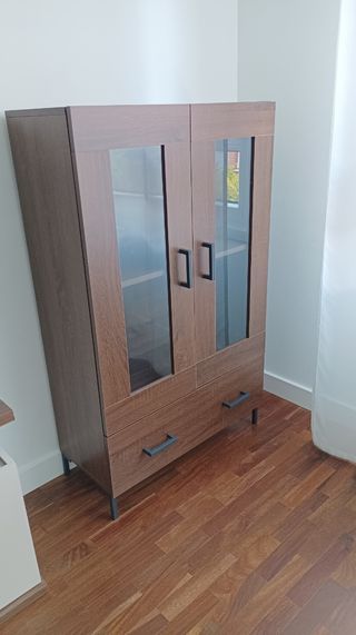 Vitrina madera nogal - Mueble expositor
