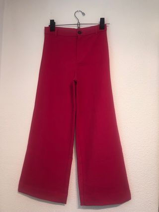 Pantalón rosa palazzo