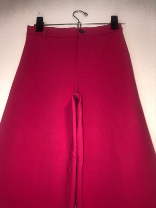 Pantalón rosa palazzo