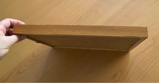Quadro in legno con immagine in paglia - Vintage