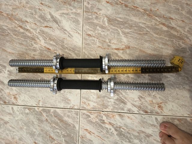 Mancuernas fitness compatibles con discos domyos