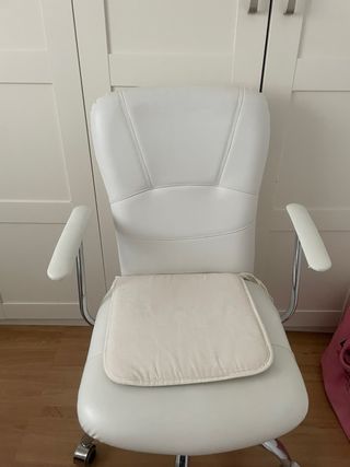 Silla escritorio giratoria blanca
