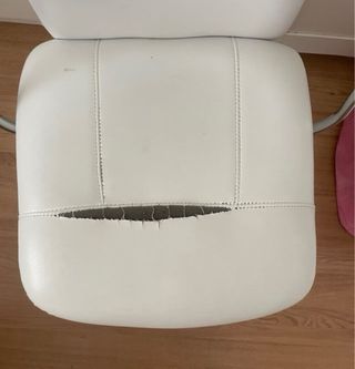 Silla escritorio giratoria blanca