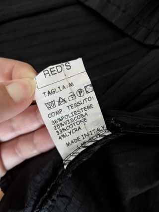 Gonna pieghe RED'S nera tg M