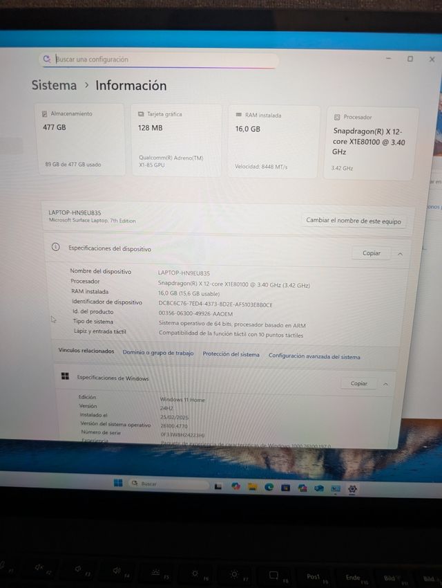 Microsoft Surface Laptop 7 - Negro