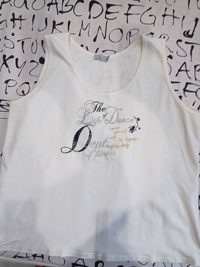 Canotta bianca curvy taglia 49