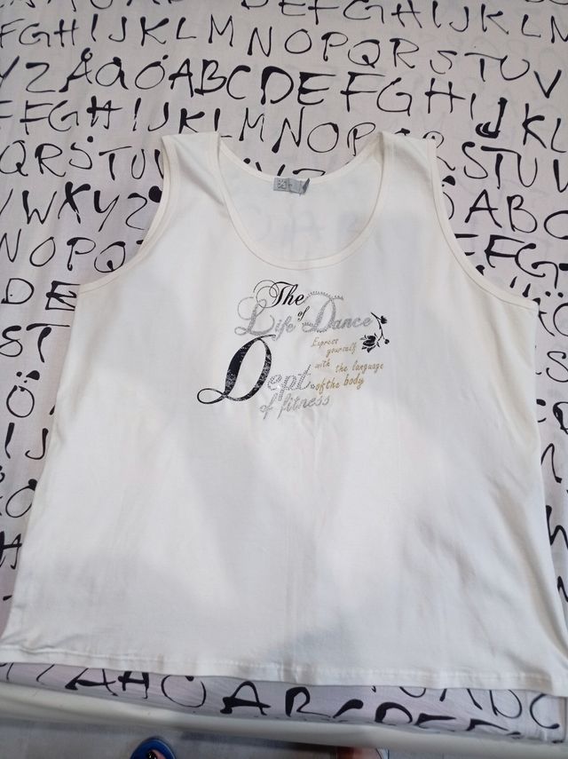 Canotta bianca curvy taglia 49