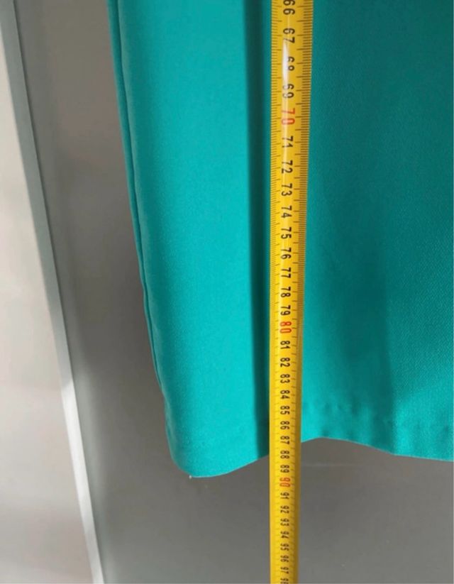 Vestido asimétrico turquesa - Talla 38