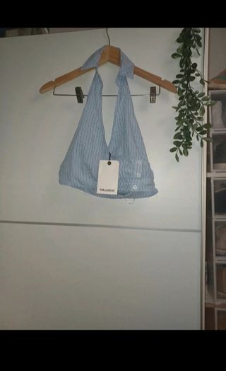 Top Pull&Bear azul a rayas