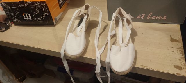 Cuñas blancas mujer talla 36