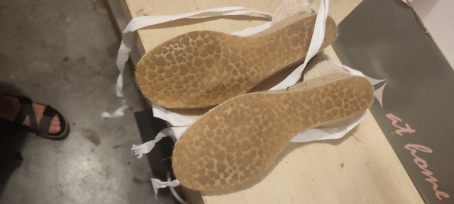 Cuñas blancas mujer talla 36