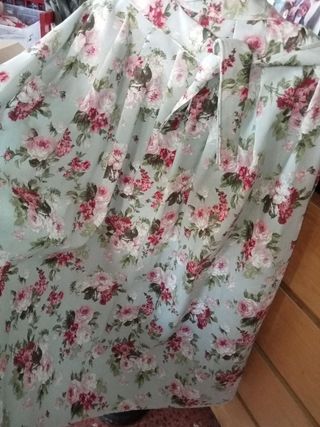 Falda huertana atada - Rosa y Verde