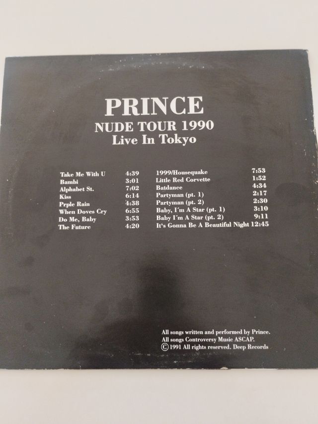 Vinilo Prince - Nude Tour 1990