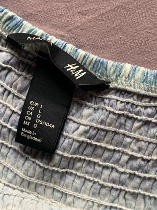 Vestido H&M premamá M - Azul/Morado