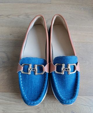 Mocasines azul marino-marrón Find