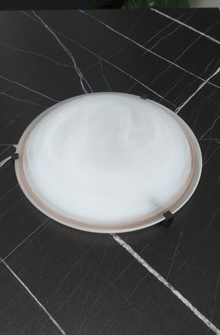 Plafoniera vetro bianco