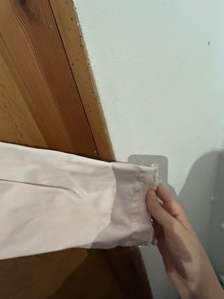 Chaqueta vaquera rosa con perlas