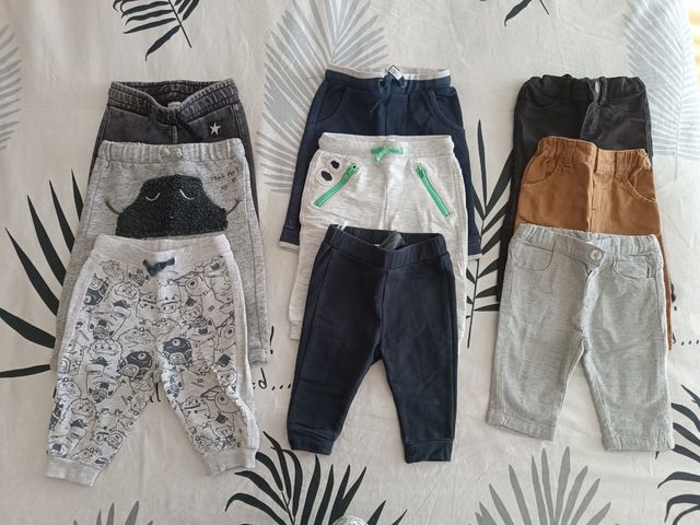 9 Pantalones bebé 68cm