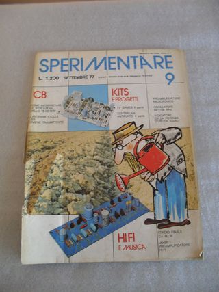 Sperimentare rivista elettronica anni '70